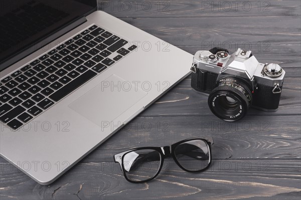 Laptop camera glasses table