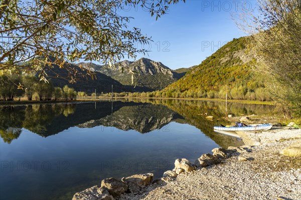 Landscape on the river Crnojevic near Rijeka Crnojevica