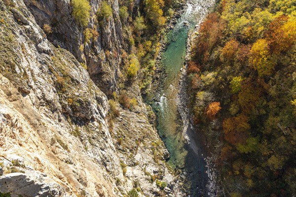 Tara River and Gorge in Autumn