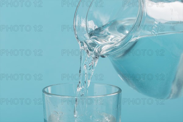 Clear water from jug