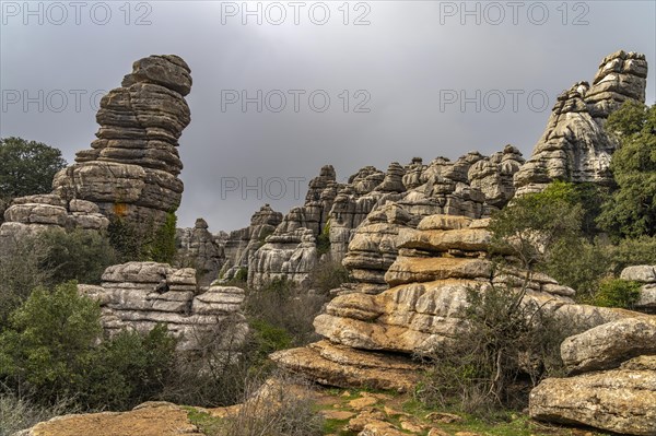 The extraordinary karst formations in the El Torcal nature reserve near Antequera