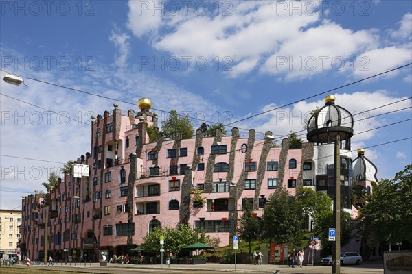 Green Citadel by Friedensreich Hundertwasser in the city centre of Magdeburg