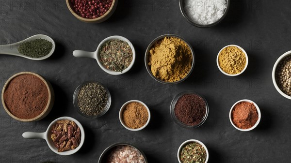 Bowls condiments table