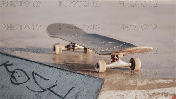 Skateboard outdoors skatepark