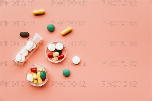 Top view pills