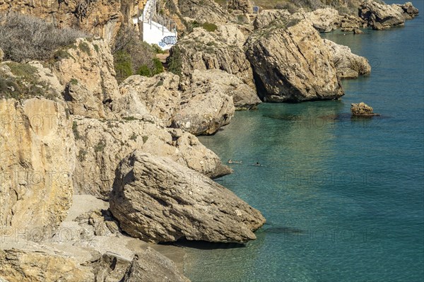 Rocks on the coast of Nerja