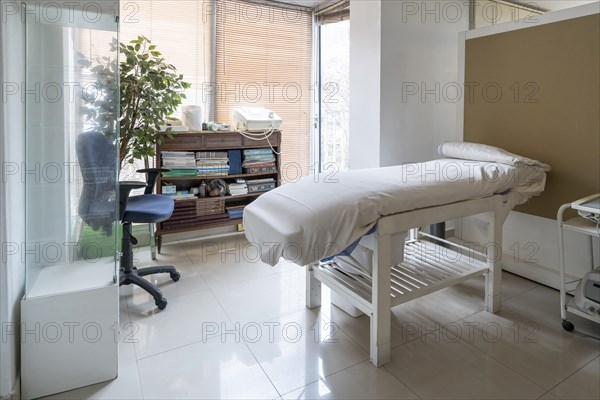 Interior of cosmetology clinic. Medical office with professional equipment