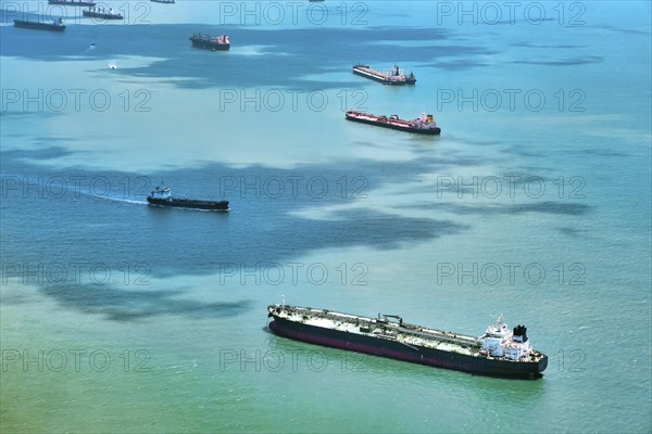 Aerial view of cargo