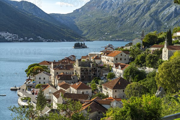 Perast and the islands of St George