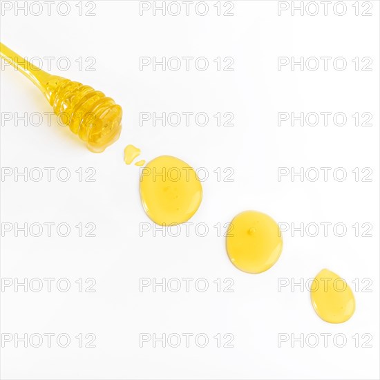 Honey dipper white background