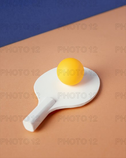 High angle ball ping pong paddle