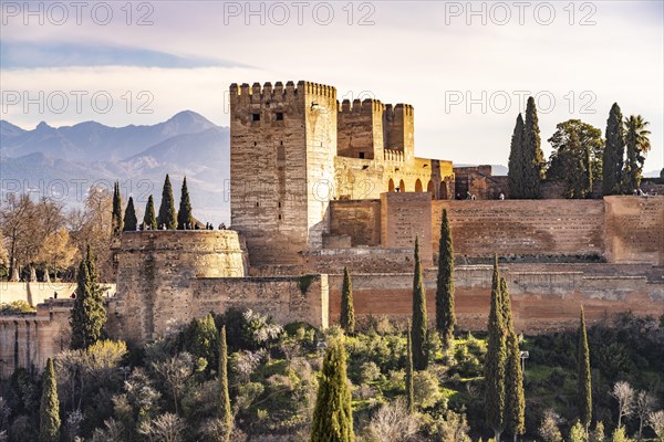 View of the Alhambra in Granada