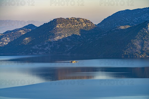 Island with monastery ruins in Lake Scutari