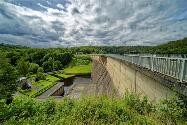 Dam of the Wendefurth Dam near Blankenburg