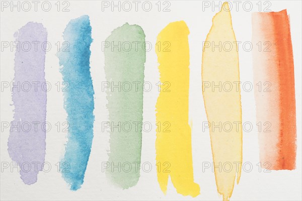 Smears colorful watercolor paper