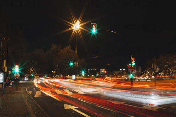 City street long exposure