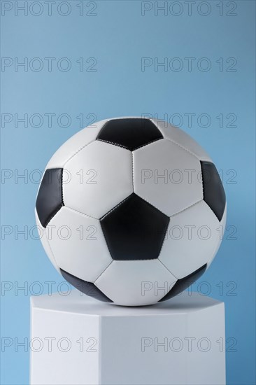 Front view football hexagonal shape