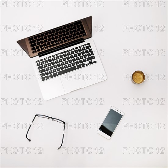 Laptop office items