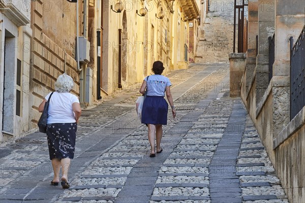 Steep alley in the old town