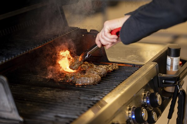 Hand making barbeque