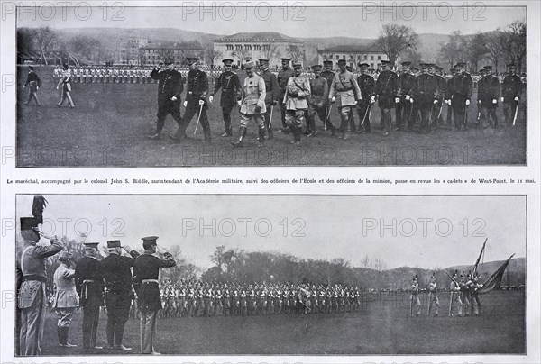 Marechal Joffre visiting the West Point Academy