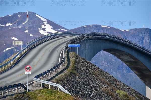 The Storseisund Bridge on the Atlantic Road in Norway