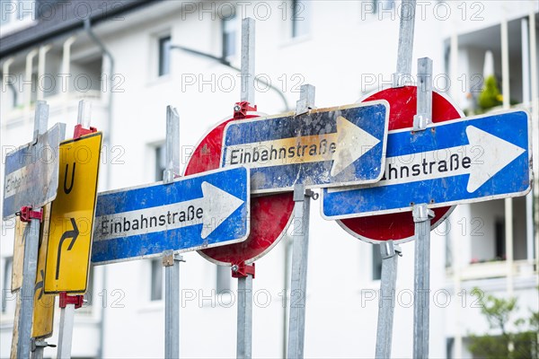 Many traffic signs