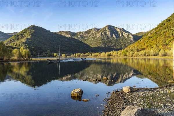 Landscape on the river Crnojevic near Rijeka Crnojevica