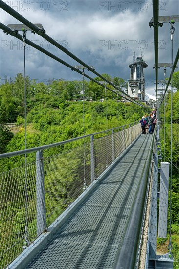 483-metre-long Titan RT suspension rope bridge over the Rappbode Dam and Solitaire observation tower