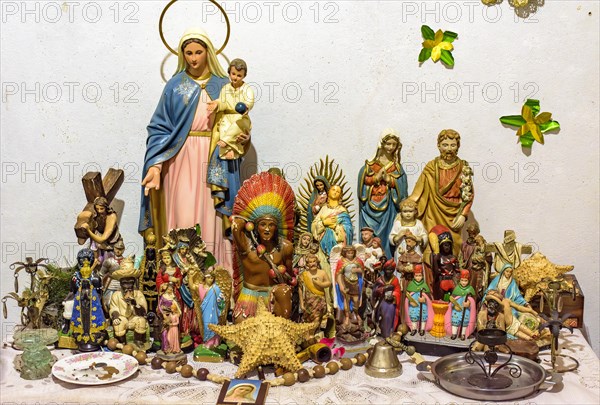 Altar with several images of saints