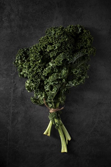 Top view kale salad