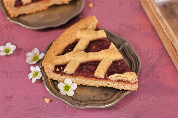 Slice of pie called 'Linzer Torte'