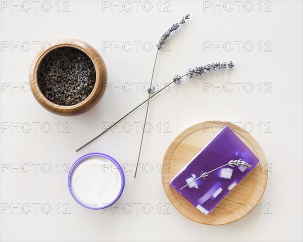 Composition spa treatment soap lavender