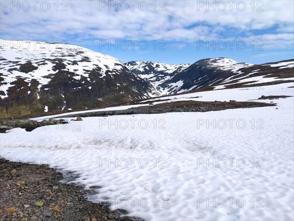 Snow-covered mountain landscape