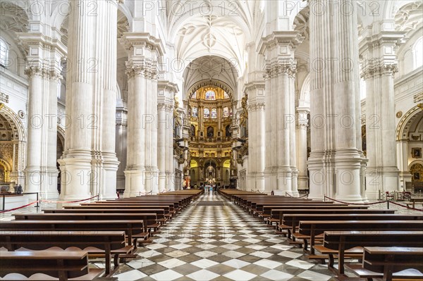 Interior of the Cathedral of Santa Maria de la Encarnacion in Granada