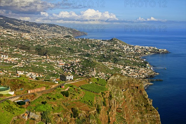 Blich vom Cabo Girao 589 m auf Camara de Lobos