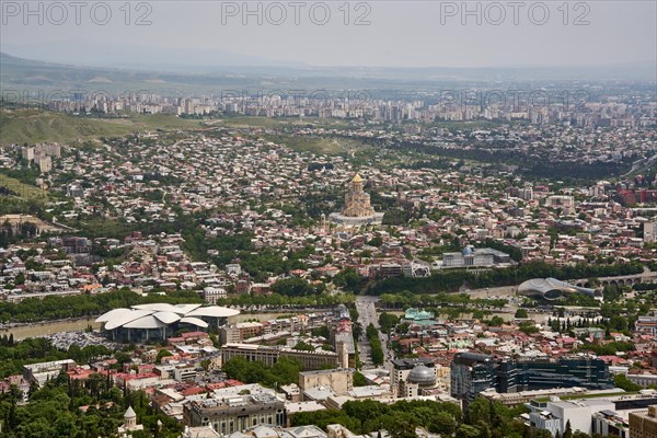 View of Tbilisi from Mtazminda Mountain