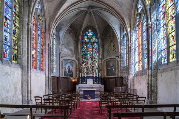 Interior of a chapel in the church of Saint-Nicolas
