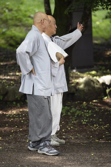 Monks at Baekyangsa Temple