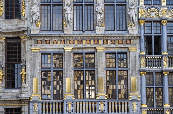 Facade with golden decorations