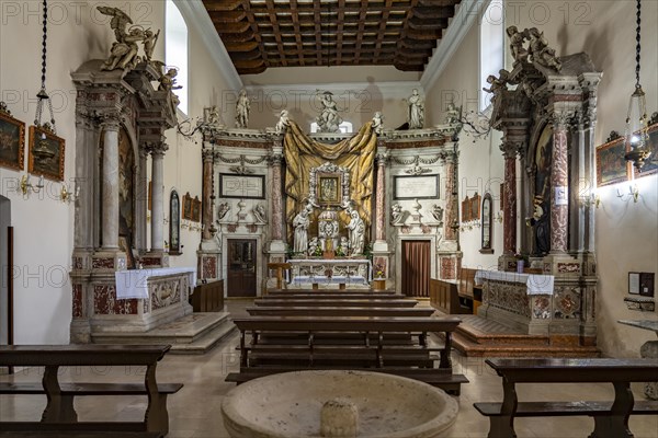 Interior of the Franciscan Church of Santa Clara in Kotor