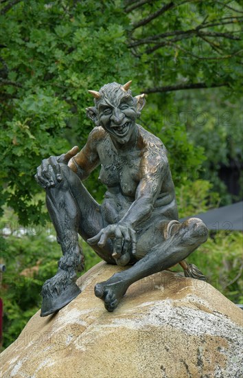 Devil figure at the Hexentanzplatz