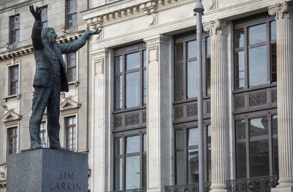 The statue of Irish trade union leader