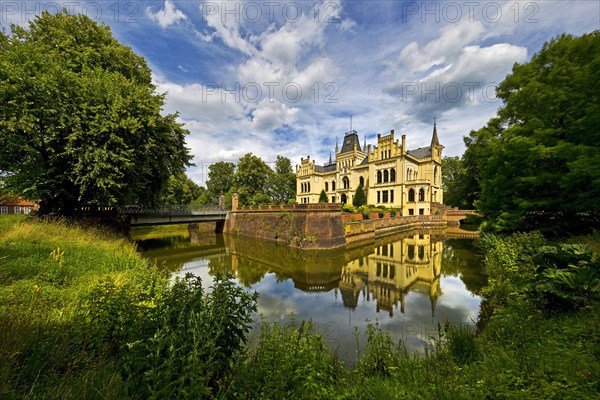 Evenburg moated castle on the castle island