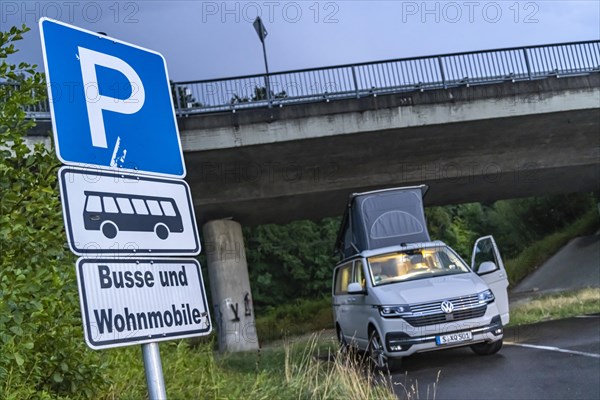 Parking space for motorhomes at Friedrichshafen Airport