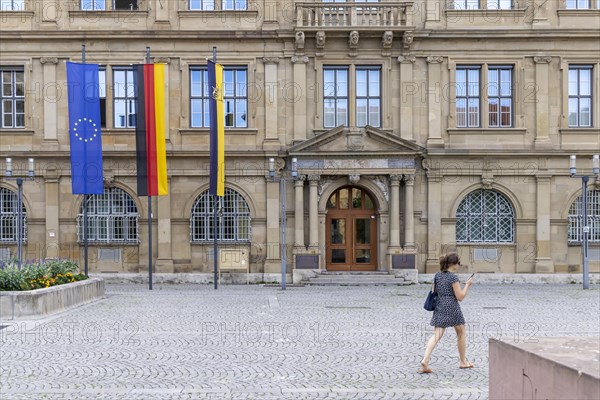 Flags in front of the Prinzenbau