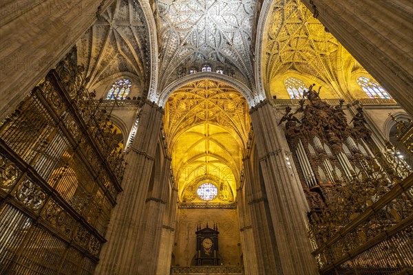 Interior of the Cathedral of Santa Maria de la Sede in Seville