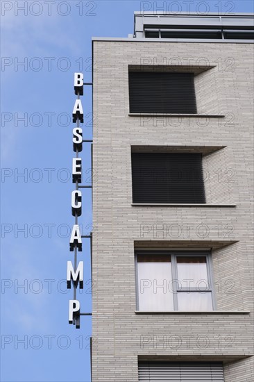 Facade with lettering