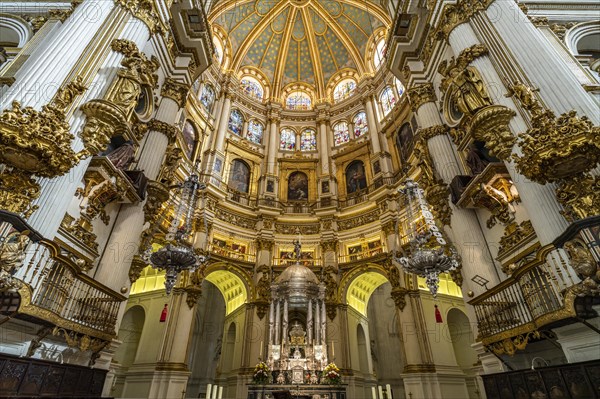 Interior of the Cathedral of Santa Maria de la Encarnacion in Granada