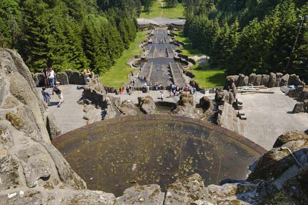 View of the cascades from the Hercules Building